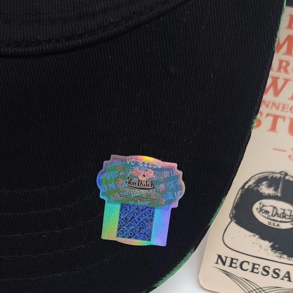 Von Dutch CITY OF ANGELS GREEN Flames Embroidered TRUCKER Hat Brand New - Picture 9 of 12